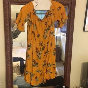 Floral off the shoulder dress